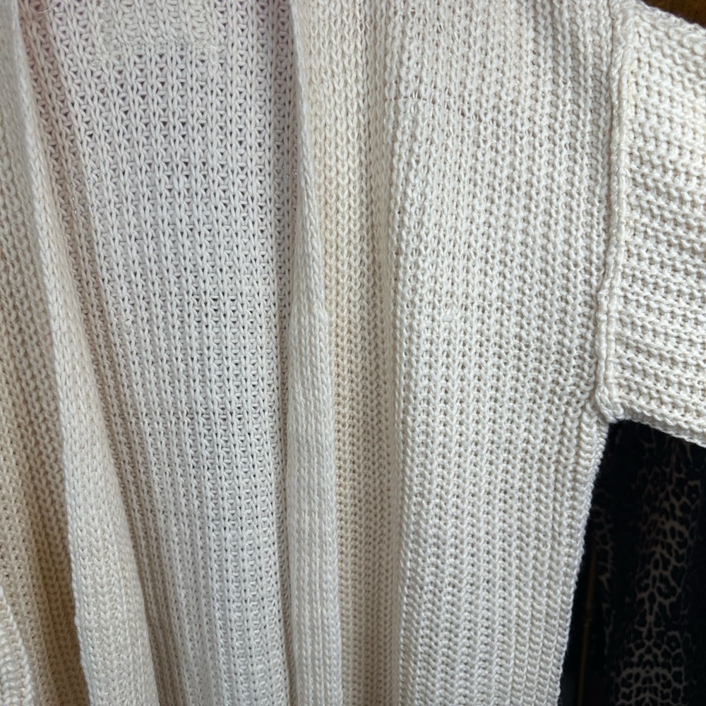 🆕 POL Cream Open-Front Sweater - Picture 4 of 9